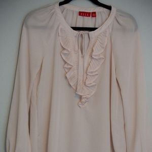 Elle blush pink blouse